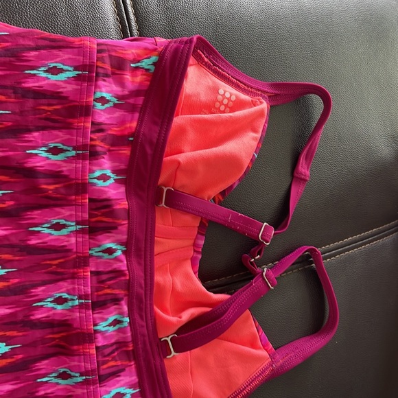 Title Nine peony tankini tank top size 34D underwire bra support - Picture 4 of 6